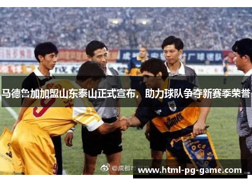 马德鲁加加盟山东泰山正式宣布，助力球队争夺新赛季荣誉