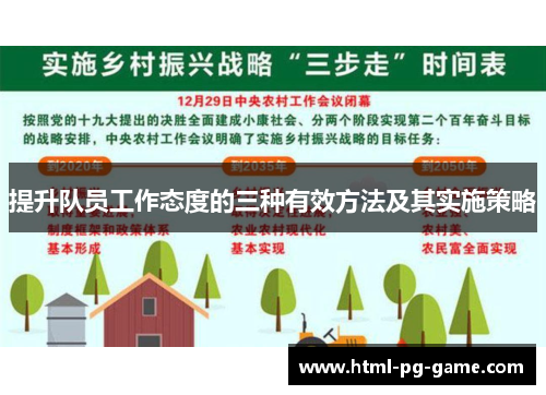 提升队员工作态度的三种有效方法及其实施策略